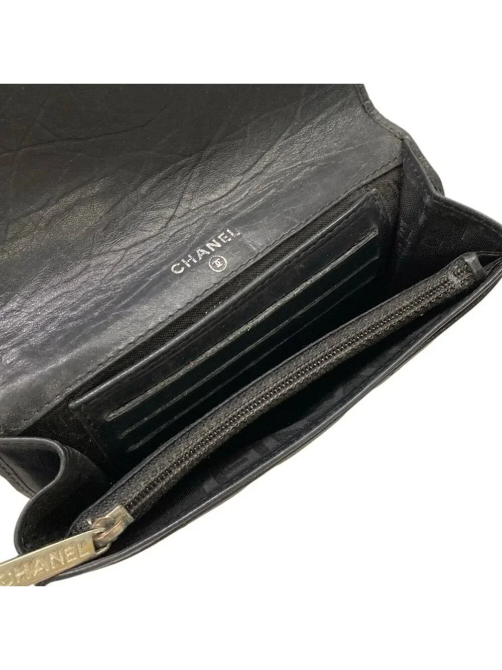 Chanel Wallet Cambon Line Black Leather